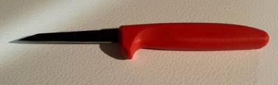 3 1/4 inch red handle knife